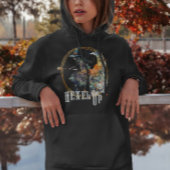 水の色おもしろい不気味な魔女ブルムハロウィーン パーカ