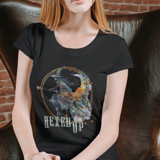 水の色おもしろい不気味な魔女ブルムハロウィーン Tシャツ