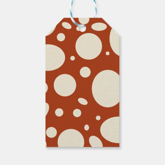 水の色お洒落キノコ赤ちゃんシャワーのお気に入り ギフトタグ (裏面)