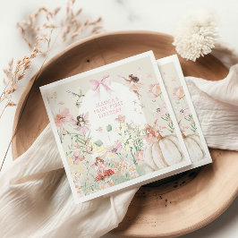 水の色お洒落妖精1日の誕生日 スタンダードカクテルナプキン