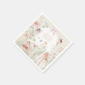 水の色お洒落妖精1日の誕生日 スタンダードカクテルナプキン (角)