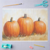 水の色かぼちゃのトリオデコページ 薄葉紙 (クラフト)