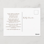 水の色かぼちゃの新しいホームの移動発表 ポストカード (裏面)