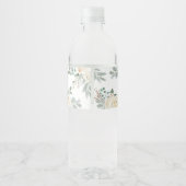 水の色かぼちゃの赤ちゃんシャワー ペットボトルラベル (裏面)