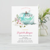 水の色かぼちゃの赤ちゃんシャワー 招待状 (スタンド正面)