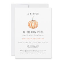 水の色かぼちゃオレンジ色のベビーシャワー