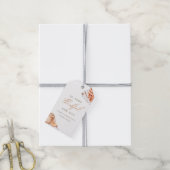 水の色かぼちゃパイ感謝祭ディナー ギフトタグ (より糸付き)