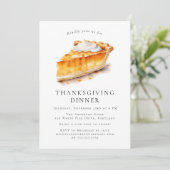 水の色かぼちゃパイ感謝祭ディナー 招待状 (スタンド正面)