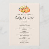 水の色かぼちゃ感謝メニュー メニュー (正面)