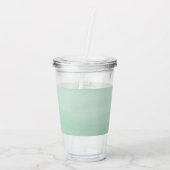 水の色かわいいサファリジャングル動物ベビーシャワー アクリルタンブラー (裏面)