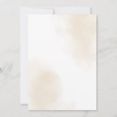 水の色かわいいテディベアバルーンベビーシャワー 招待状 (裏面)