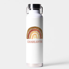 水の色かわいいボホパステルキッズレインボーモダンル ウォーターボトル