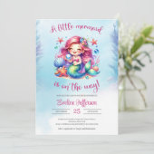 水の色かわいい小さな人魚が途中にある 招待状 (スタンド正面)