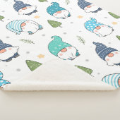 水の色かわいい漫画の森格言 シェルパブランケット (3/4)