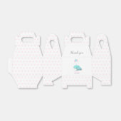 水の色かわいい車の赤ちゃんシャワー女の子お願いボックス🎈 フェイバーボックス (折り畳みなし)