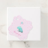 水の色かわいい車の赤ちゃんシャワー女の子のメッセージカード🎀 フェイバータグ (インサイチュ)