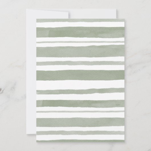 水の色かわいこちゃんパイは途中ベビーシャワー 招待状 (裏面)