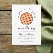 水の色かわいこちゃんパイは途中ベビーシャワー 招待状