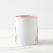 水の色かわいらしフローライースターバニー名 マグカップ (中央)