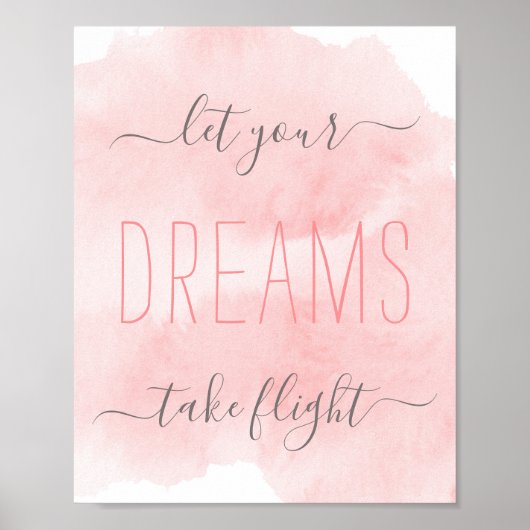 水の色かわいらし子供部屋デコーベビーガール ポスター (正面)