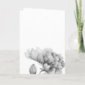 水の色かわいらし花模様マザーズのデイカード カード (裏面)