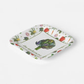 水の色がアーティチョークオーガニックを生成 ペーパープレート (傾斜あり)