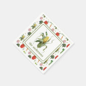 水の色がコーンオーガニックを生成 スタンダードカクテルナプキン (角)