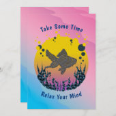 水の色がパーソナリラックスライズされるため ノートカード (正面/裏面)