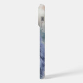 水の色が優雅な猫 iPhoneケース (左側面)