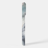 水の色が優雅な猫 iPhoneケース (右側面)