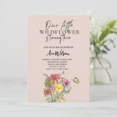 水の色が少し野花の誕生日 招待状 (スタンド正面)