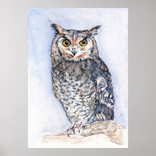 水の色が少な話いプリントポスター ポスター (正面)