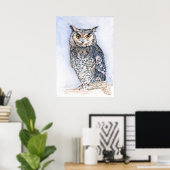 水の色が少な話いプリントポスター ポスター (ホームオフィス)