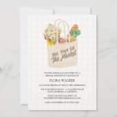 水の色が市場から生まれるブライダルシャワー 招待状 (正面)