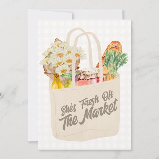 水の色が市場から生まれるブライダルシャワー 招待状 (裏面)