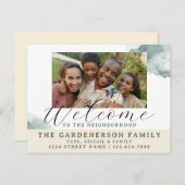 水の色が近所へようこそ ポストカード (正面/裏面)