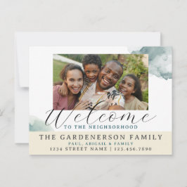 水の色が近所へようこそ ポストカード