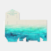 水の色きらめくの海感謝していの結婚式の引き出物 フェイバーボックス (折り畳みなし)