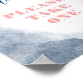 水の色きらめく性別が好意を明らかにする ポスター (角)