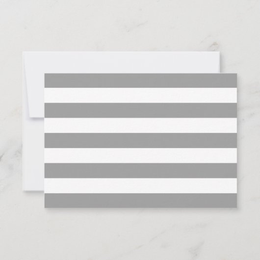 水の色さくらんぼ花の結婚式RSVP 出欠カード (裏面)