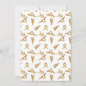 水の色それが男の子のバイキングパーティーベビーシャワー 招待状 (裏面)