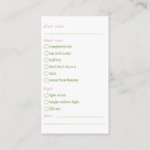 水の色つるの植物ガ気にイド エンクロージャーカード (裏面)