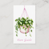 水の色つるの植物ガ気にイド エンクロージャーカード (正面)