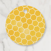 水の色ででこぼこ蜂ハニカムサンキュー フェイバータグ (裏面)