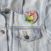 水の色でアヒル 缶バッジ (インサイチュ)