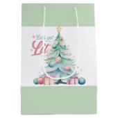 水の色でクリスマスツリーを点灯しよう ミディアムペーパーバッグ (裏面)