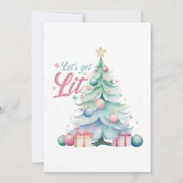 水の色でクリスマスツリーを点灯しよう 招待状