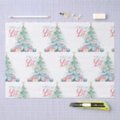 水の色でクリスマスツリーを点灯しよう 薄葉紙 (クラフト)