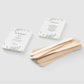 水の色でミニマルな緑結婚のフローラ ハンドファン (組立なし)