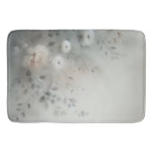 水の色で美しく消色した花の囁き バスマット (正面)